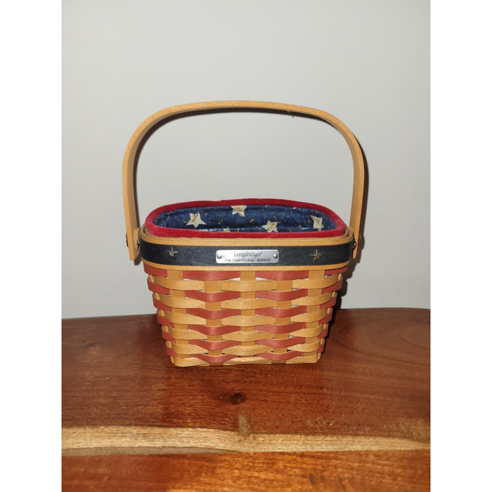 Longaberger 2001 Inaugural Basket Liner Protector Retired EUC Beautiful * - Picture 2 of 7